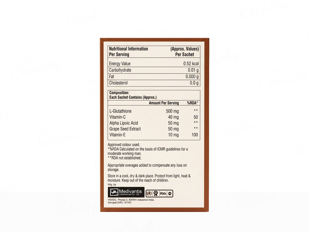 Glymo GT L-Glutathione Powder Sachet