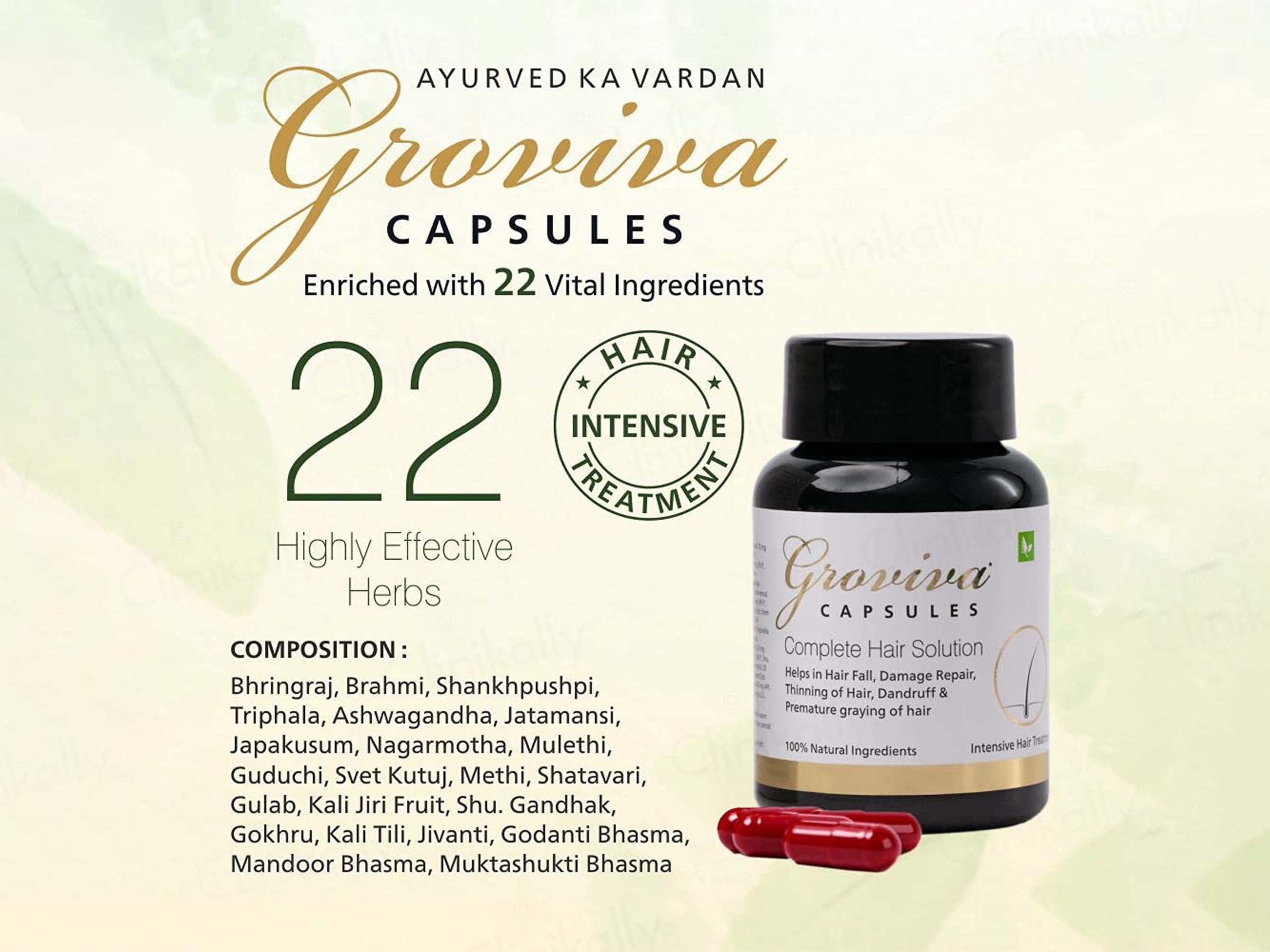 Buy Groviva Complete Hair Solution Capsule Online at Best Price | Clinikally Buy Groviva Complete Hair Solution Capsule Online at Best Price | Clinikally