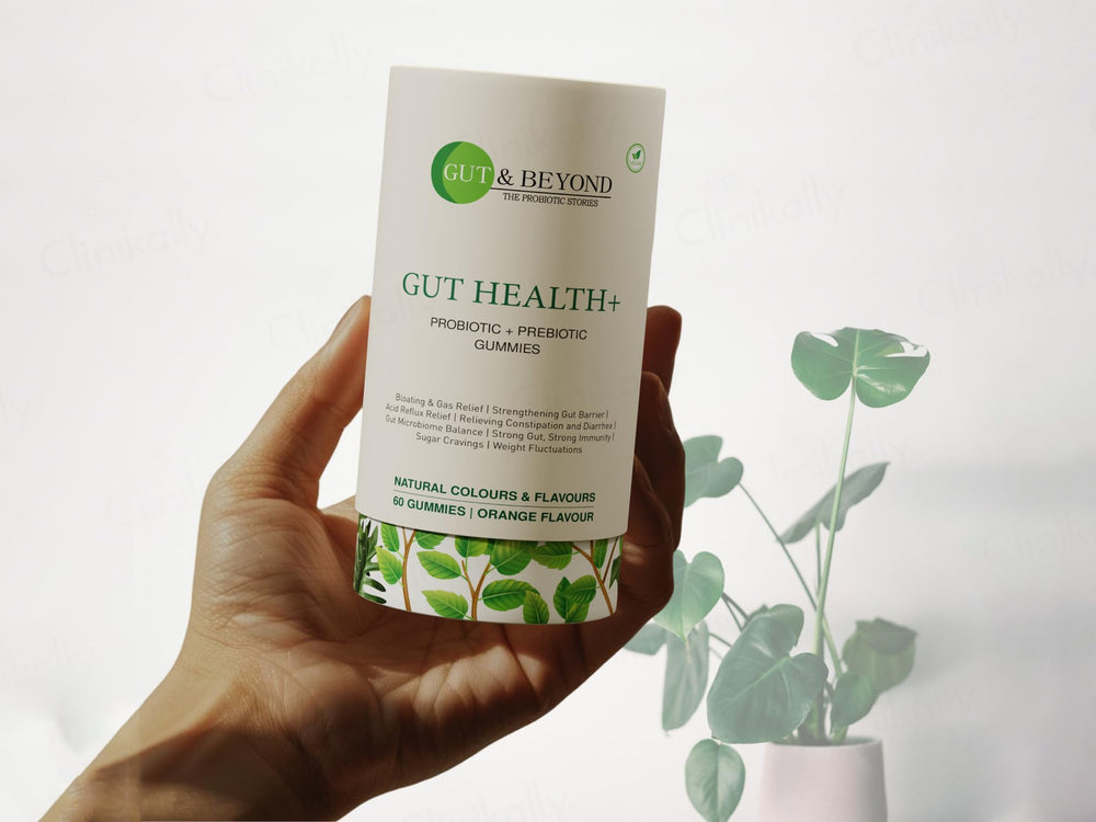 Gut & Beyond Gut Health+ Probiotic + Prebiotic Gummies - Orange Flavour