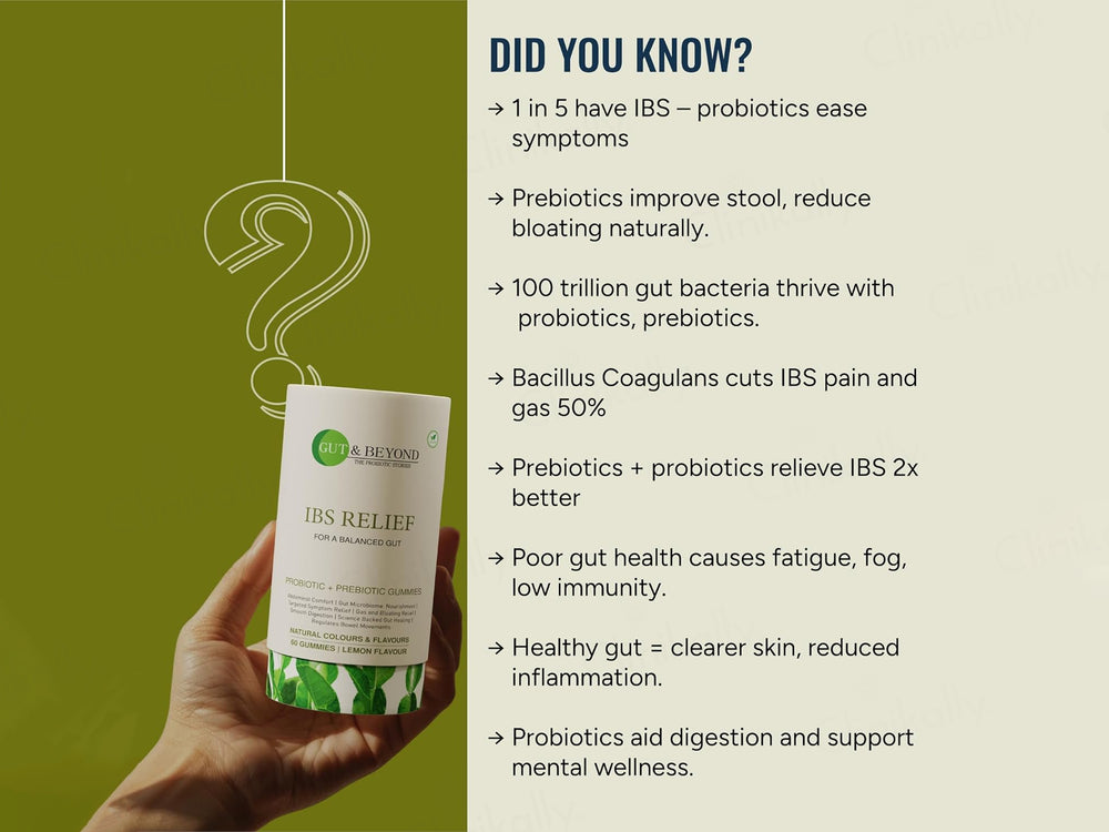 Gut & Beyond IBS Relief Gummies - Lemon Flavour