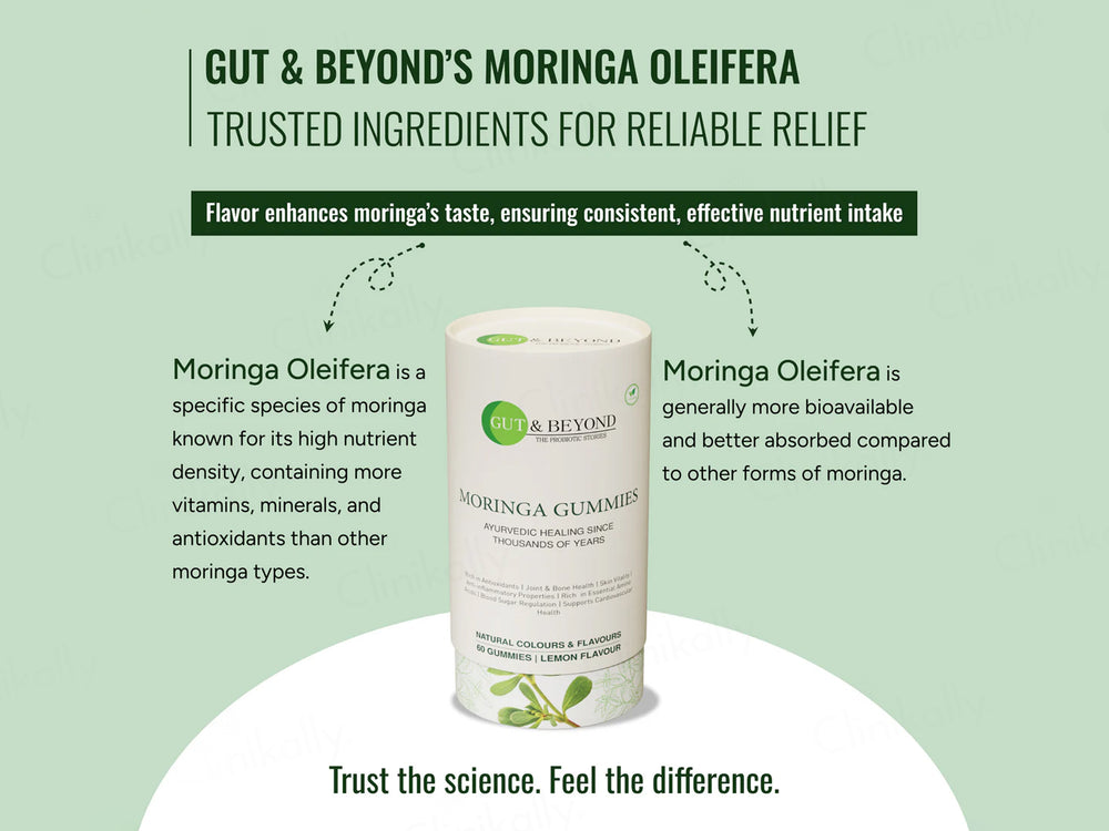 Gut & Beyond Moringa Gummies - Lemon Flavour