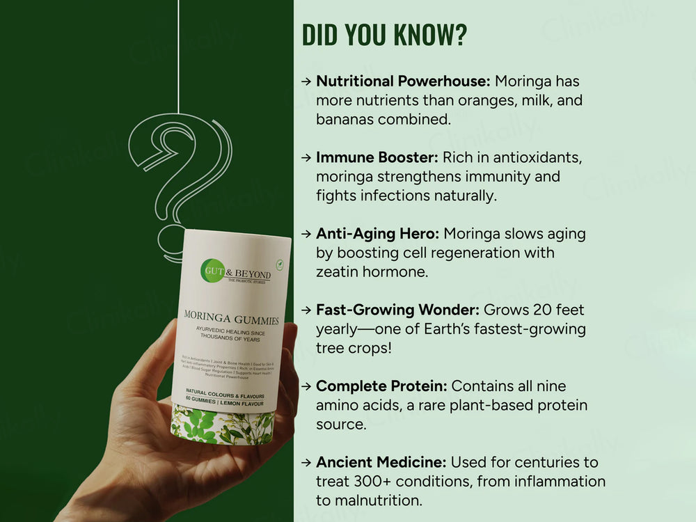Gut & Beyond Moringa Gummies - Lemon Flavour