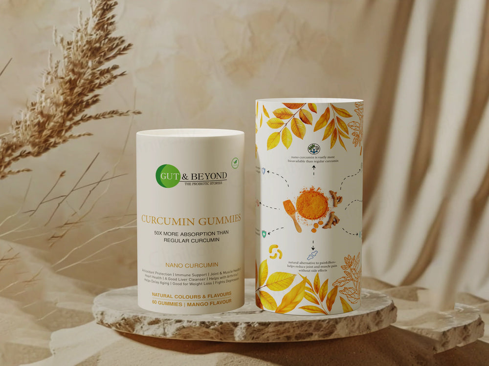Gut & Beyond Nano Curcumin Gummies - Mango Flavour