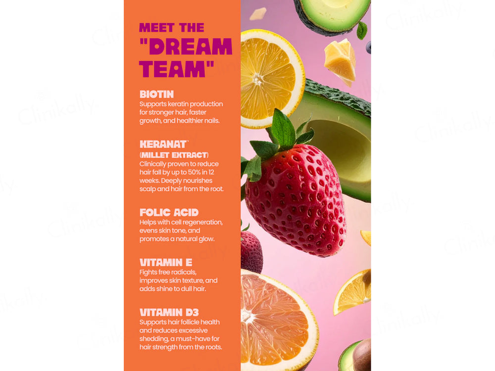 HII Health Inside It Hair, Skin & Nails Oral Strip - Strawberry Flavour