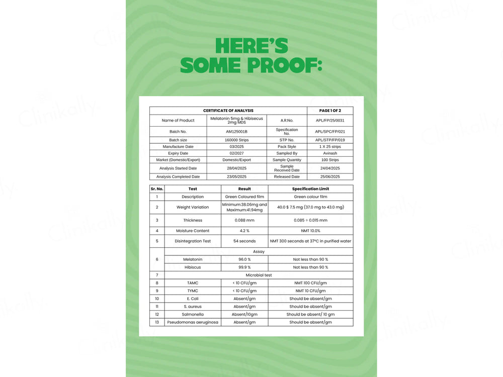 HII Health Inside It Sound Sleep Oral Strip - Elaichi Flavour