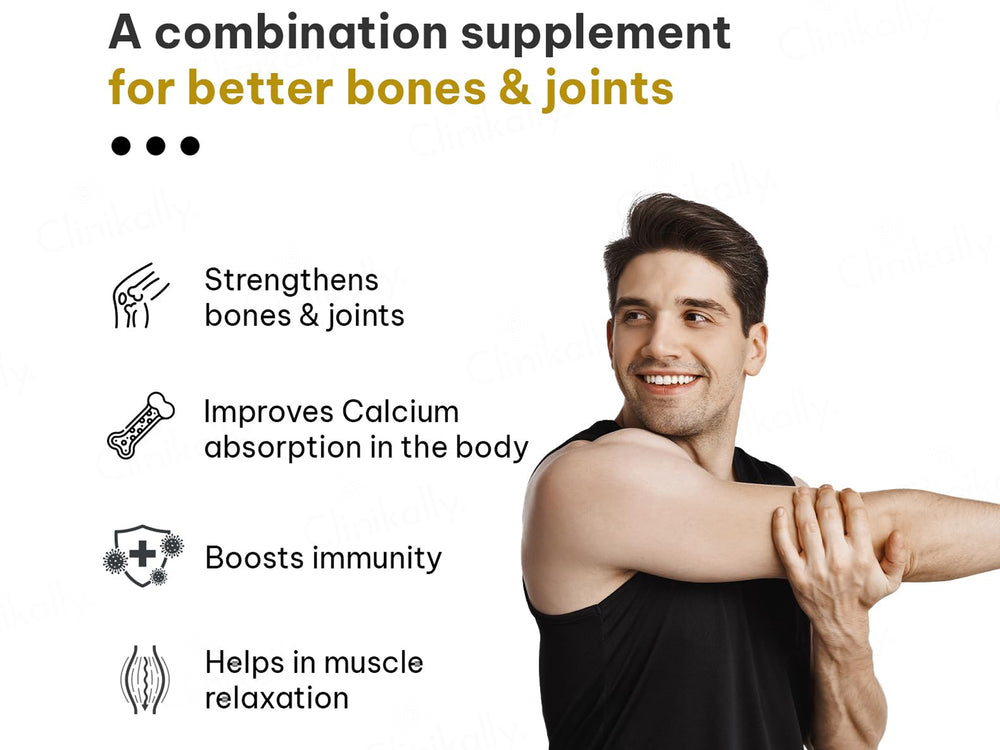 HK Vitals Calcium + Magnesium + Zinc Health Supplement Tablet For Adults