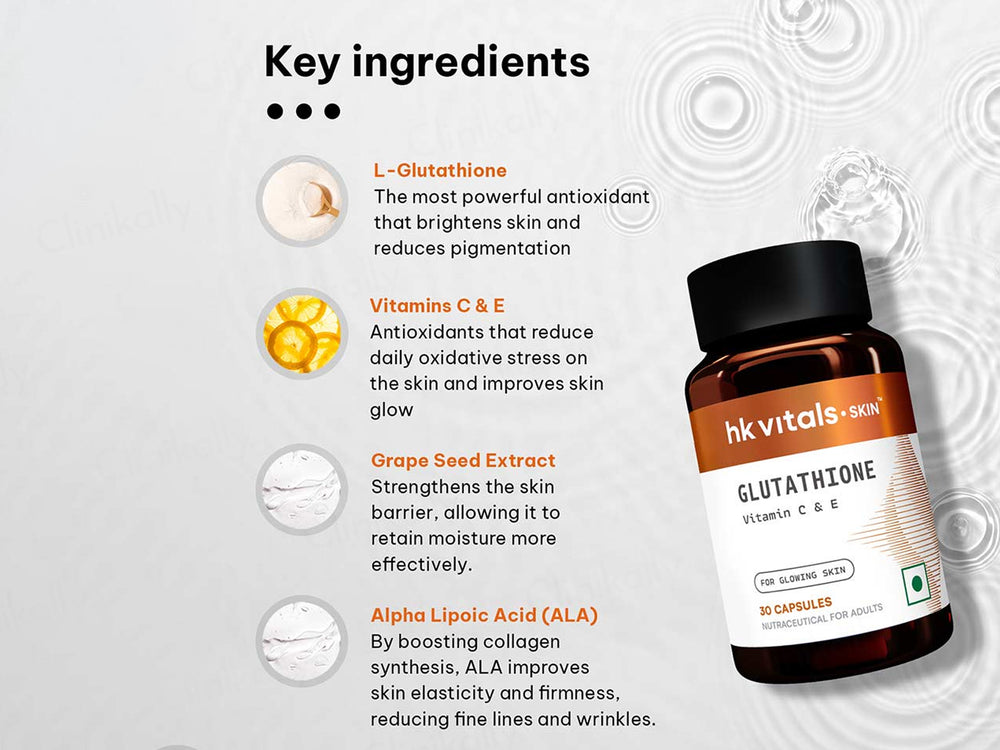 HK Vitals Glutathione With Vitamin C & E Capsule