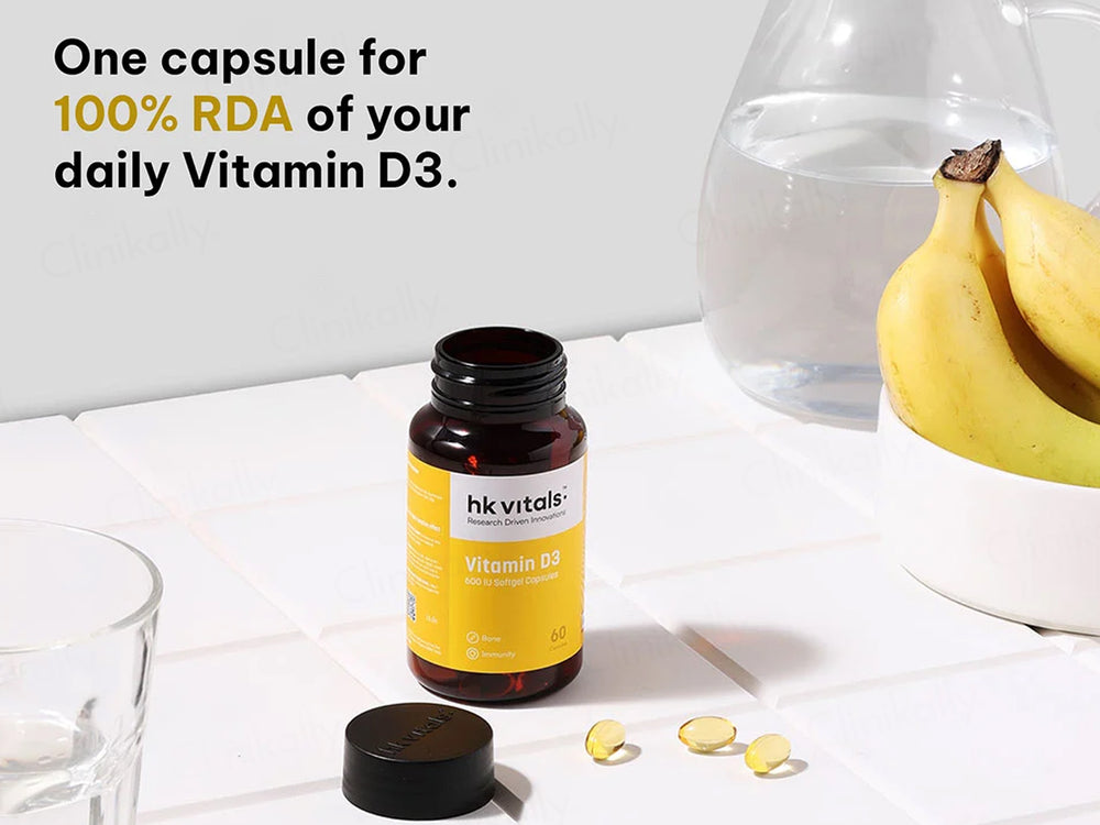 HK Vitals Vitamin D3 Soft Gelatin Capsule