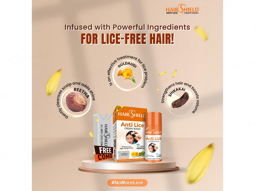 Hairshield Anti Lice Hair & Scalp Cream Wash