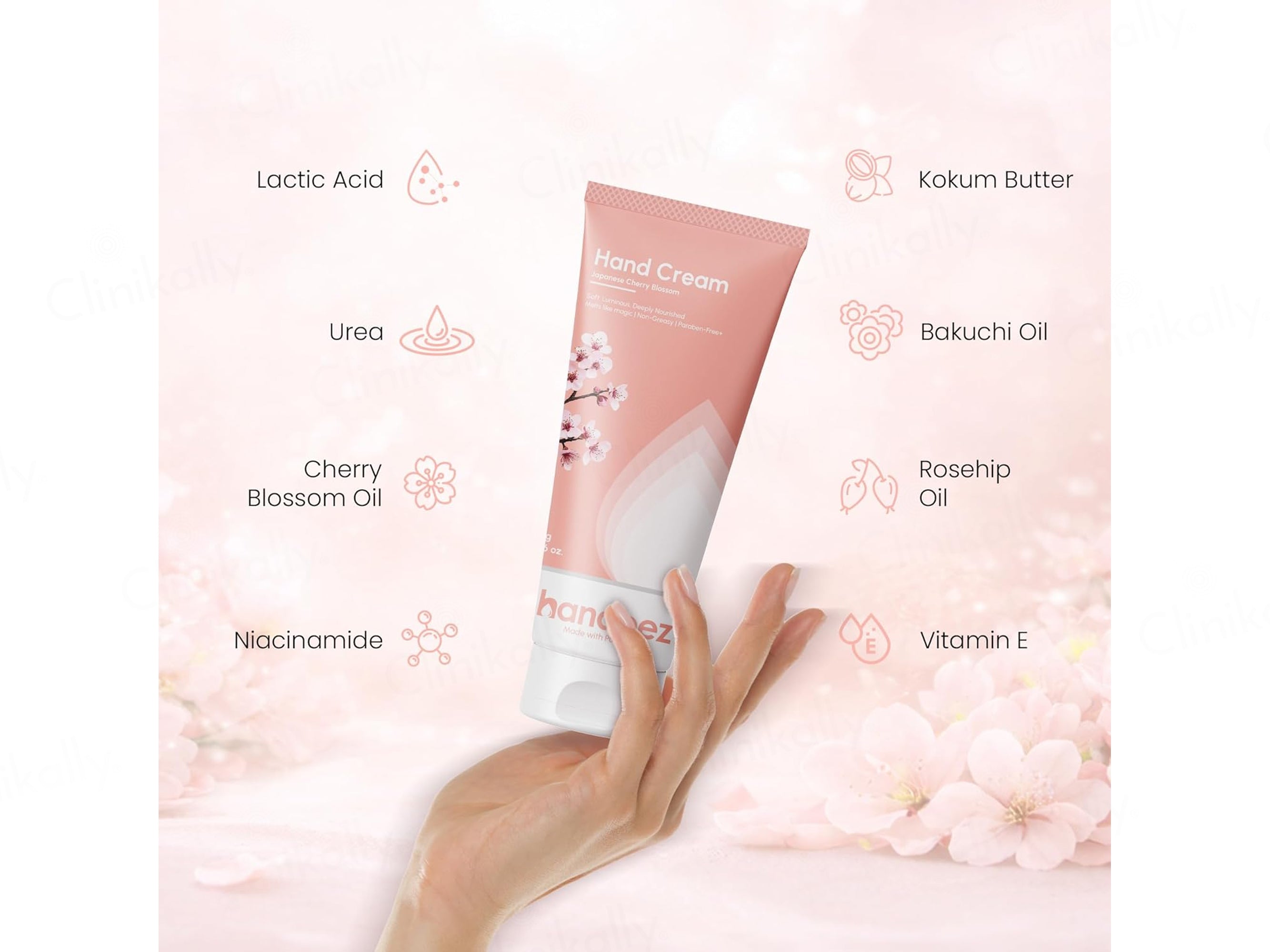 Buy Handeez Japanese Cherry Blossom Hand Moisturiser Cream Online