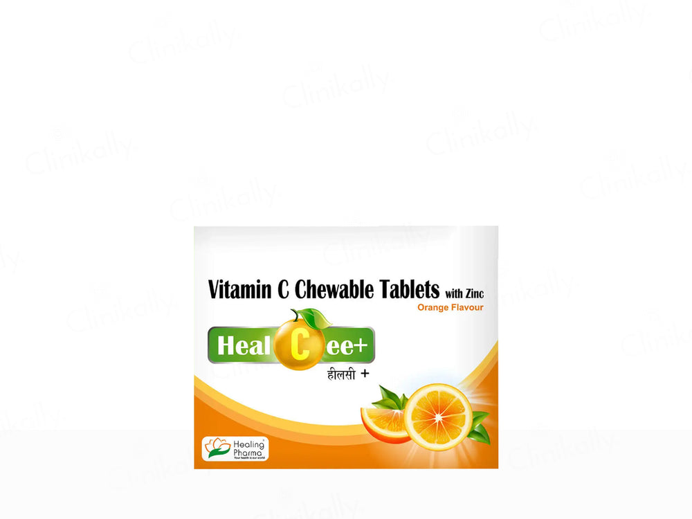Healcee+ Vitamin C Chewable Tablet - Orange Flavour