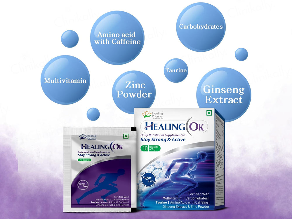 Healing Ok Daily Nutritional Supplement Sugar Free Powder