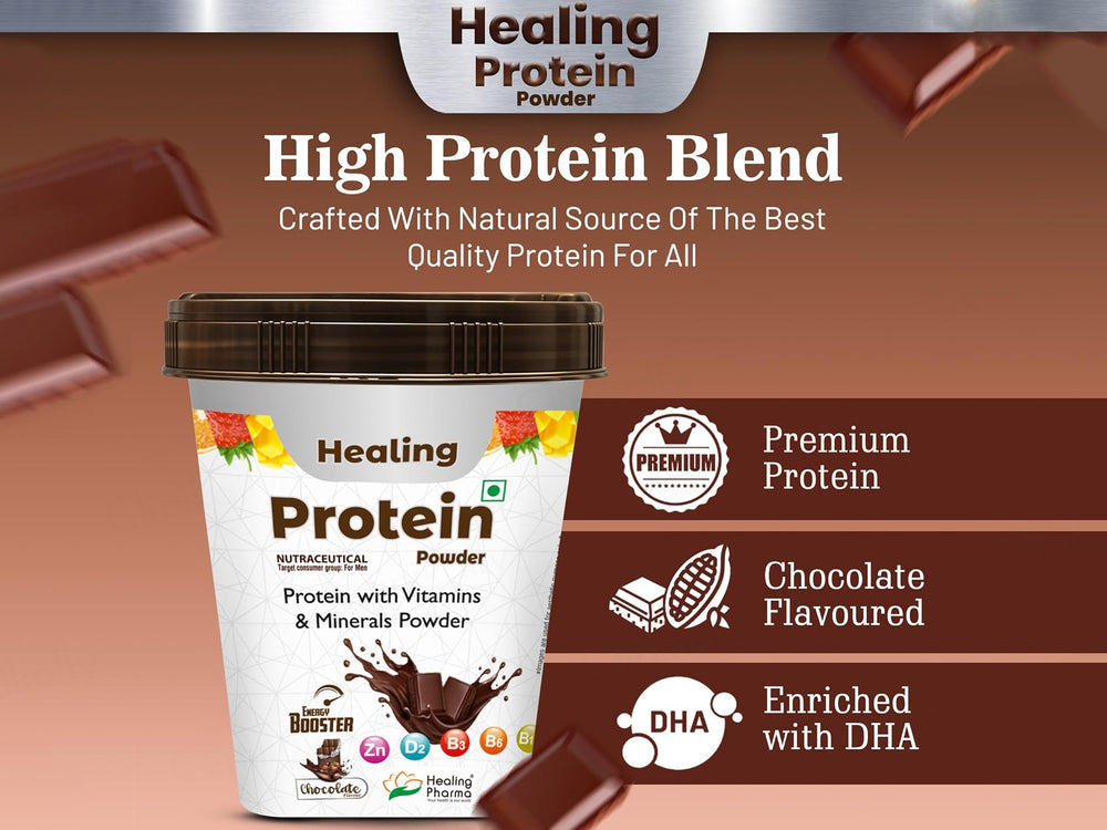 Healing Protein Nutraceutical Powder With Vitamins & Minerals - Chocolate Flavour