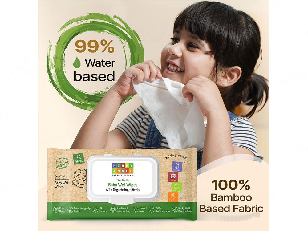 Herby Angel Ultra-Gentle Wet Wipes For Babies