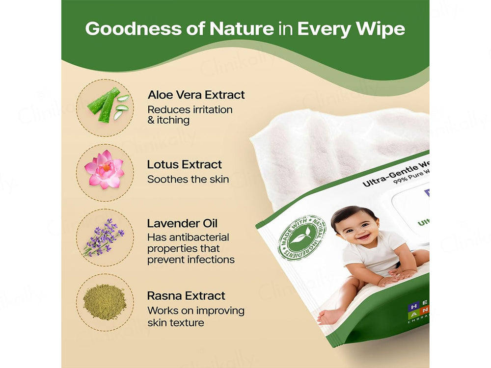 Herby Angel Ultra-Gentle Wet Wipes For Babies
