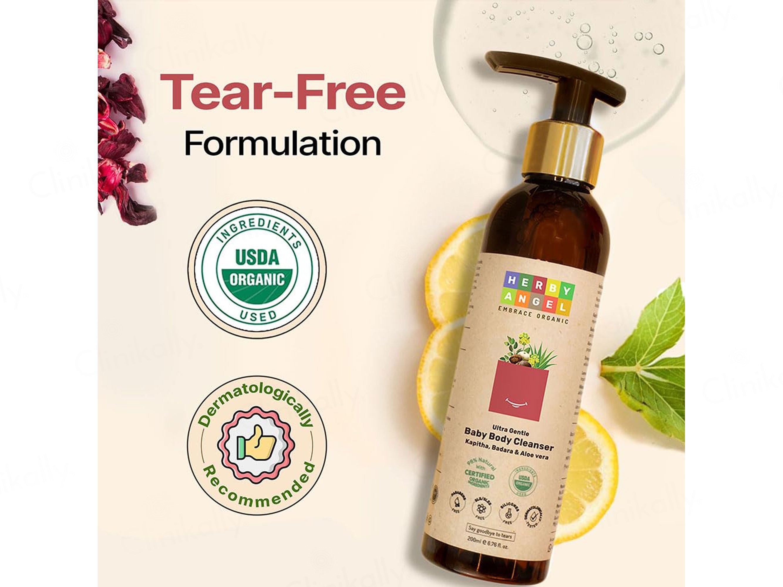 Herby Angel Ultra Gentle Baby Body Cleanser For Babies