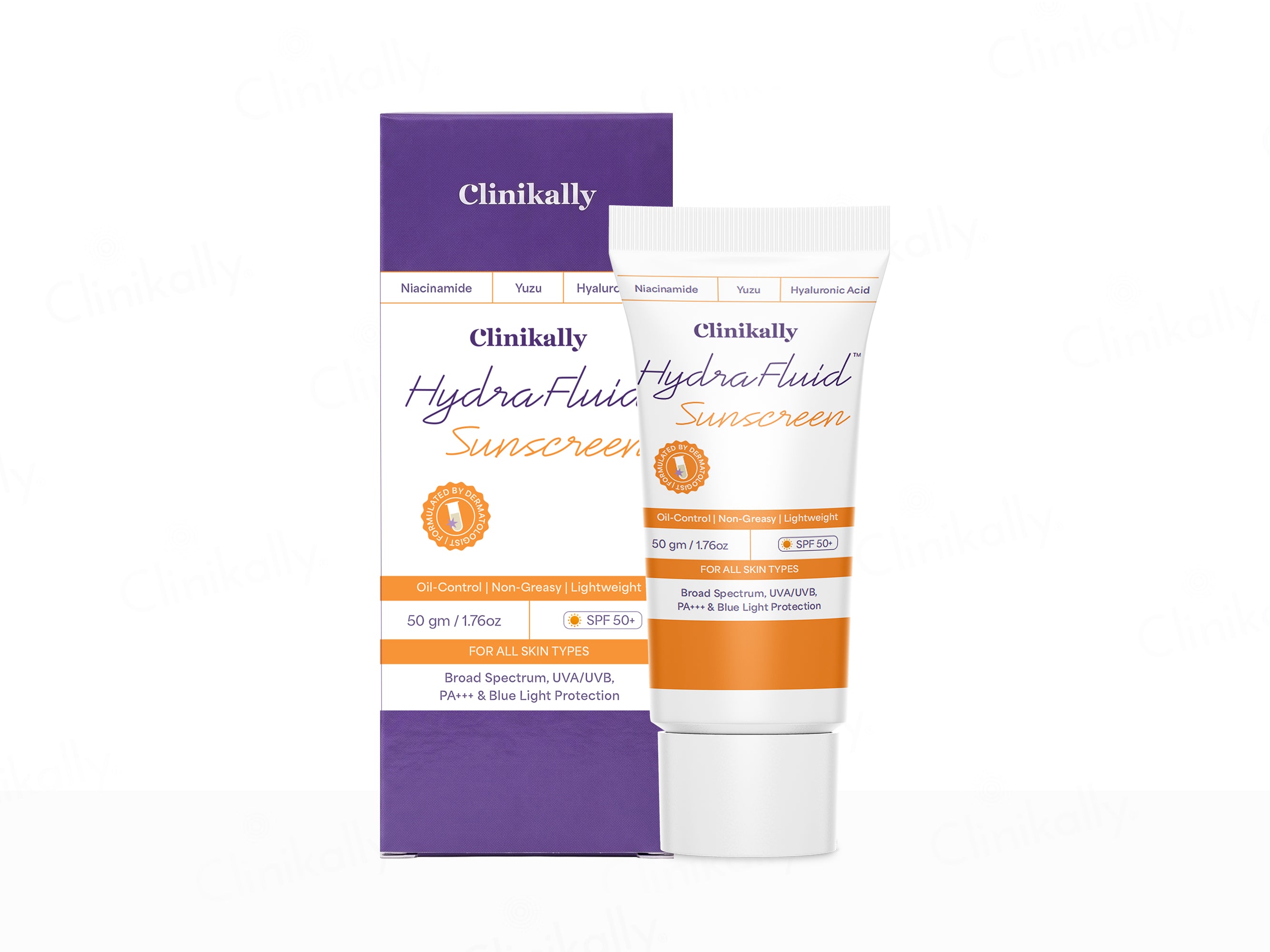 Clinikally HydraFluid Niacinamide Oil-Control Sunscreen SPF 50+ PA+++