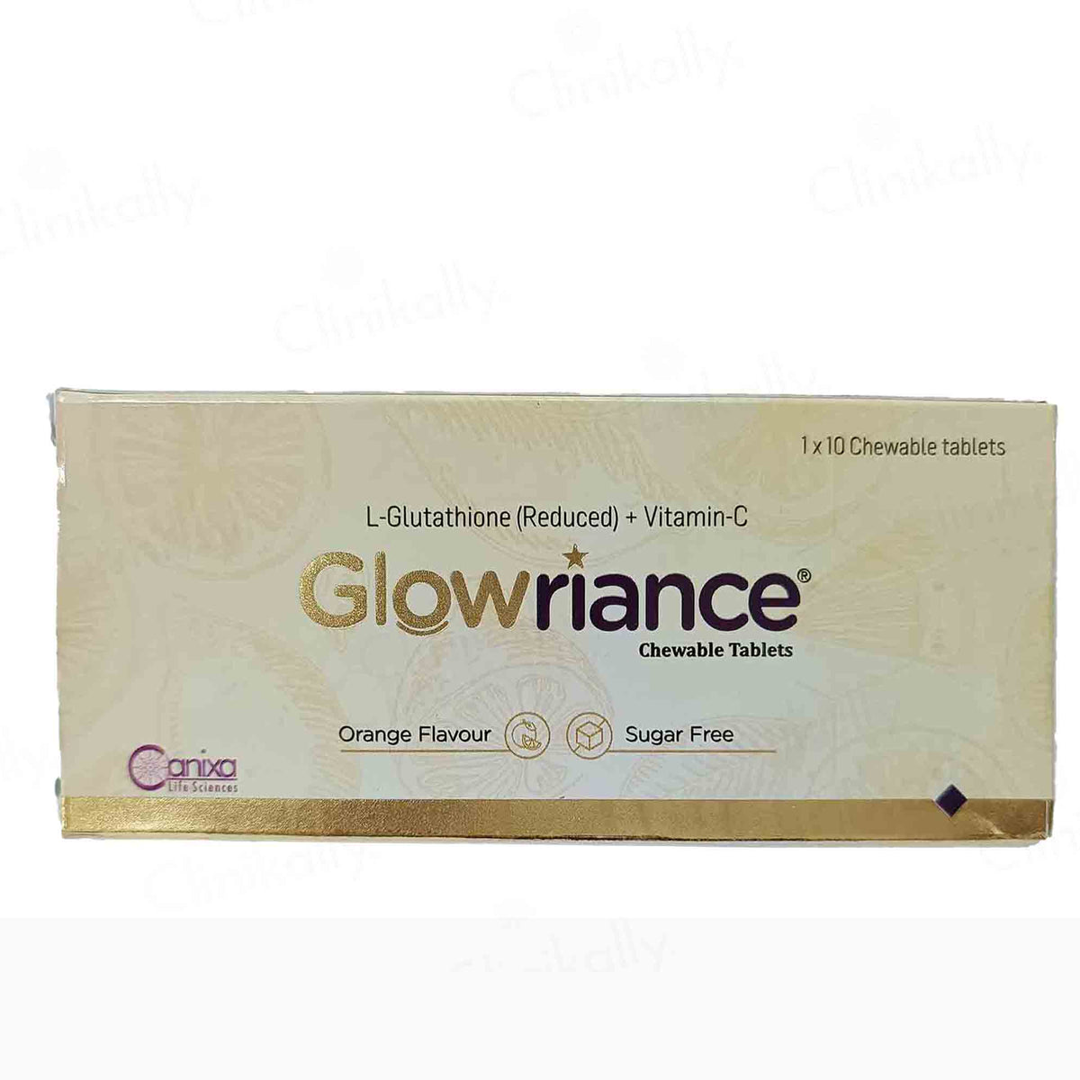 Buy Glowriance Chewable Tablet Orange Flavour Sugar Free Online at Best Price