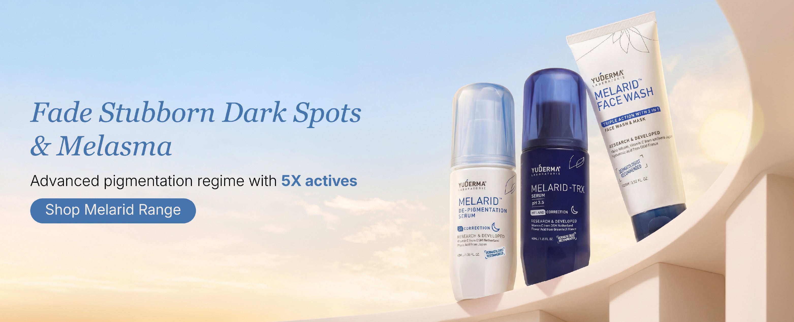 Cosmetic products for melasma treatment
