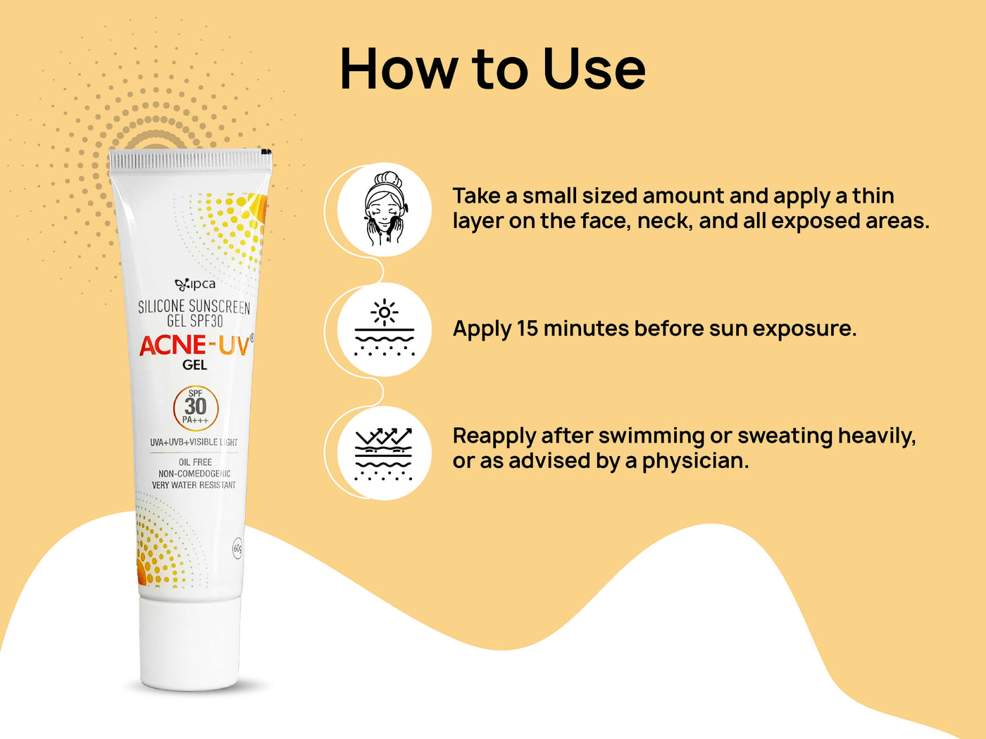 Products IPCA Acne-UV Gel Sunscreen SPF 30/PA+++_clinikally