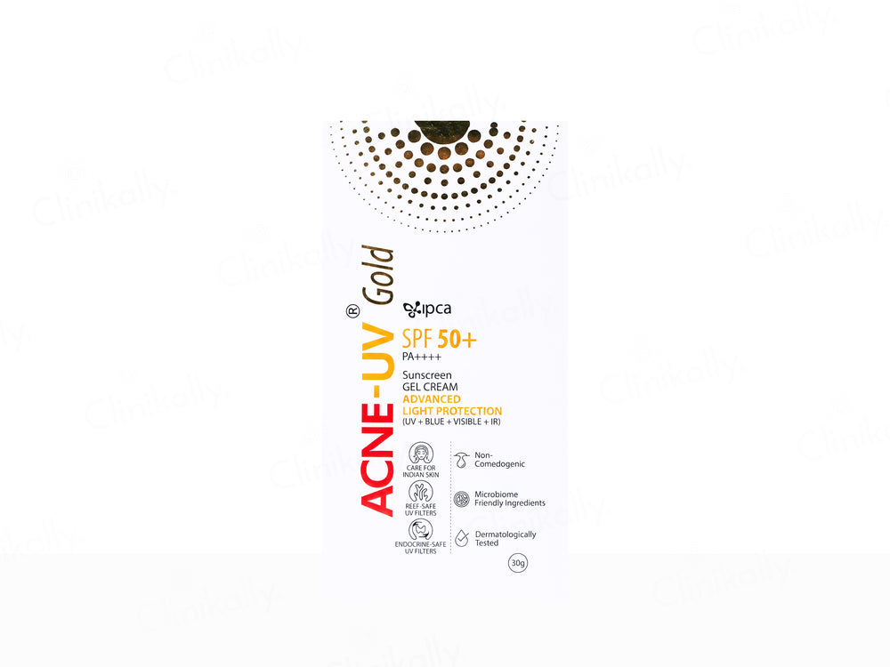 IPCA Acne-UV Gold Sunscreen Gel Cream SPF 50+ PA++++