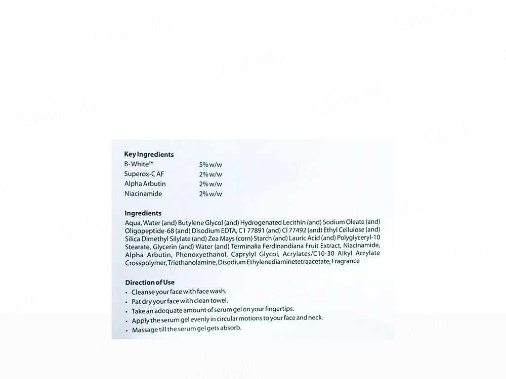 IPCA Cutibrite Skin Brightening Face Serum Gel