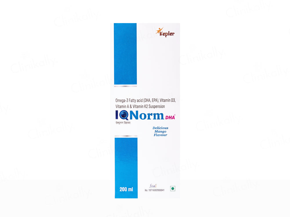 IQ Norm DHA Oral Suspension - Delicious Mango Flavour