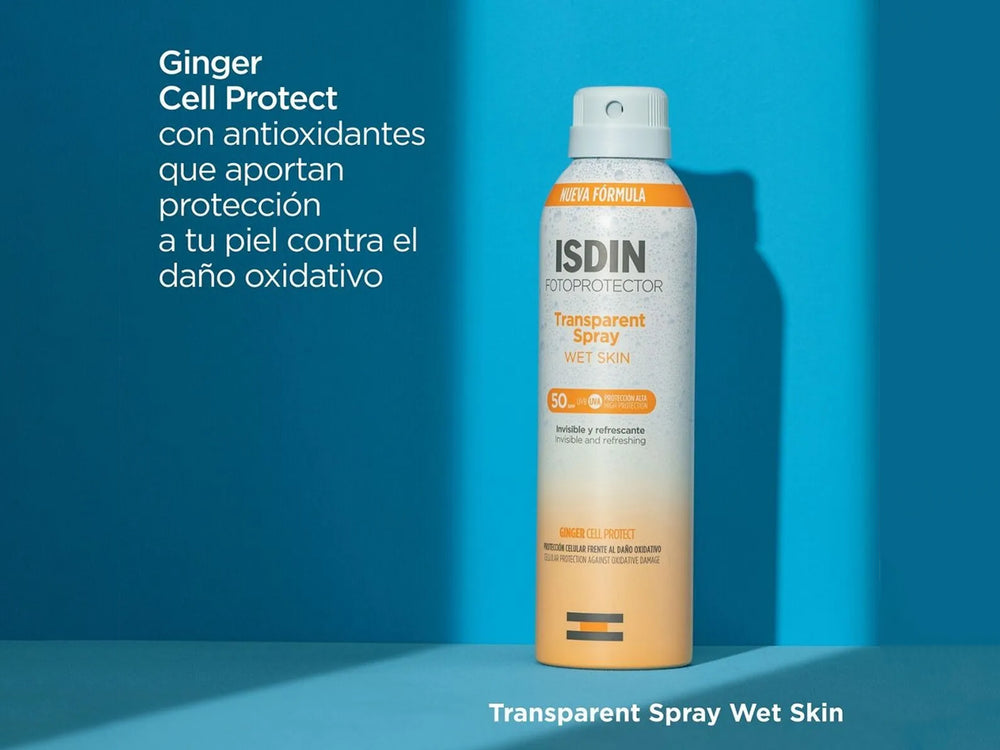 ISDIN Fotoprotector Wet Skin Transparent Spray Sunscreen SPF 50