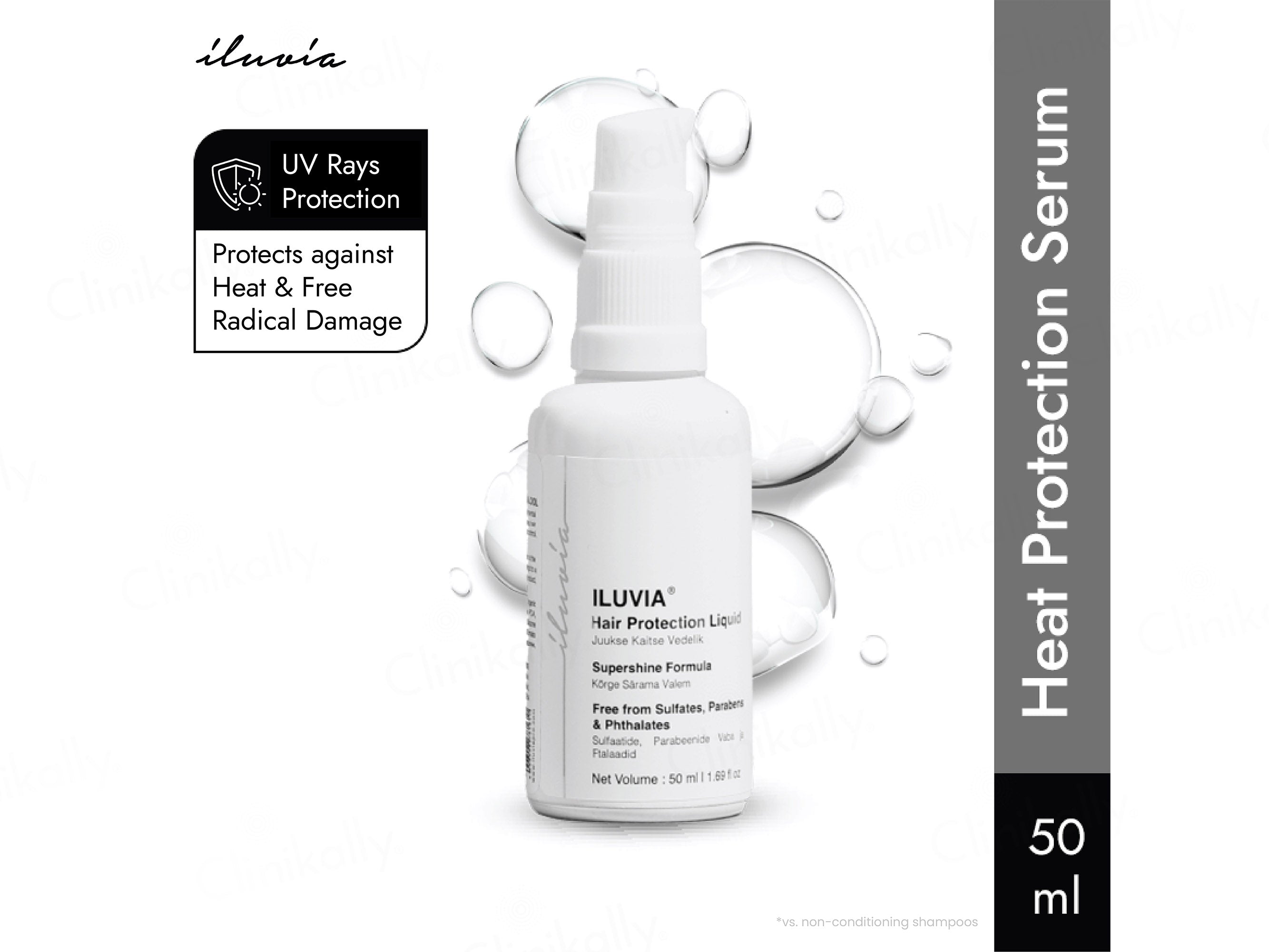 Iluvia Professional Heat Protection Hair Serum Spray