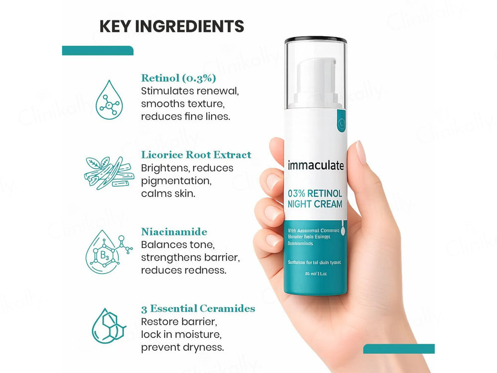 Immaculate 0.3% Encapsulated Retinol Night Cream