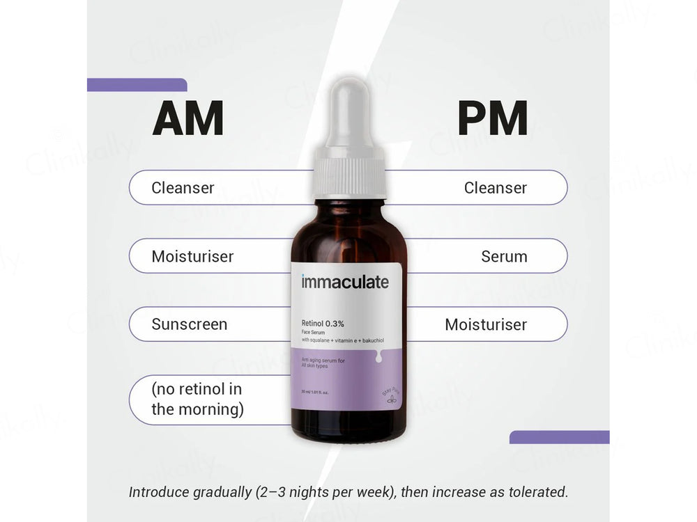 Immaculate 0.3% Retinol Face Serum