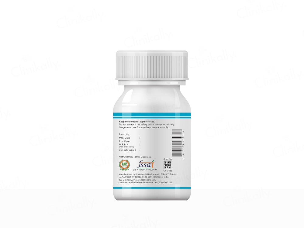 Inlife Aquamin Magnesium With Zinc Gluconate Health Supplement Vegetarian Capsule