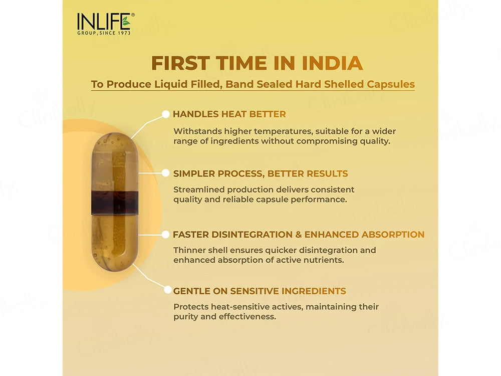 Inlife Black Seed Oil 500 mg Liquid Filled Veg Capsule