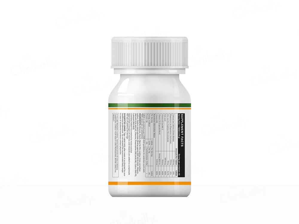 Inlife Bonelife Plus Calcium, Zinc, Magnesium, Vitamin D2 + K2 Tablet