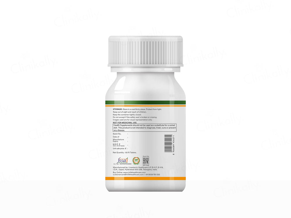 Inlife Bonelife Plus Calcium, Zinc, Magnesium, Vitamin D2 + K2 Tablet