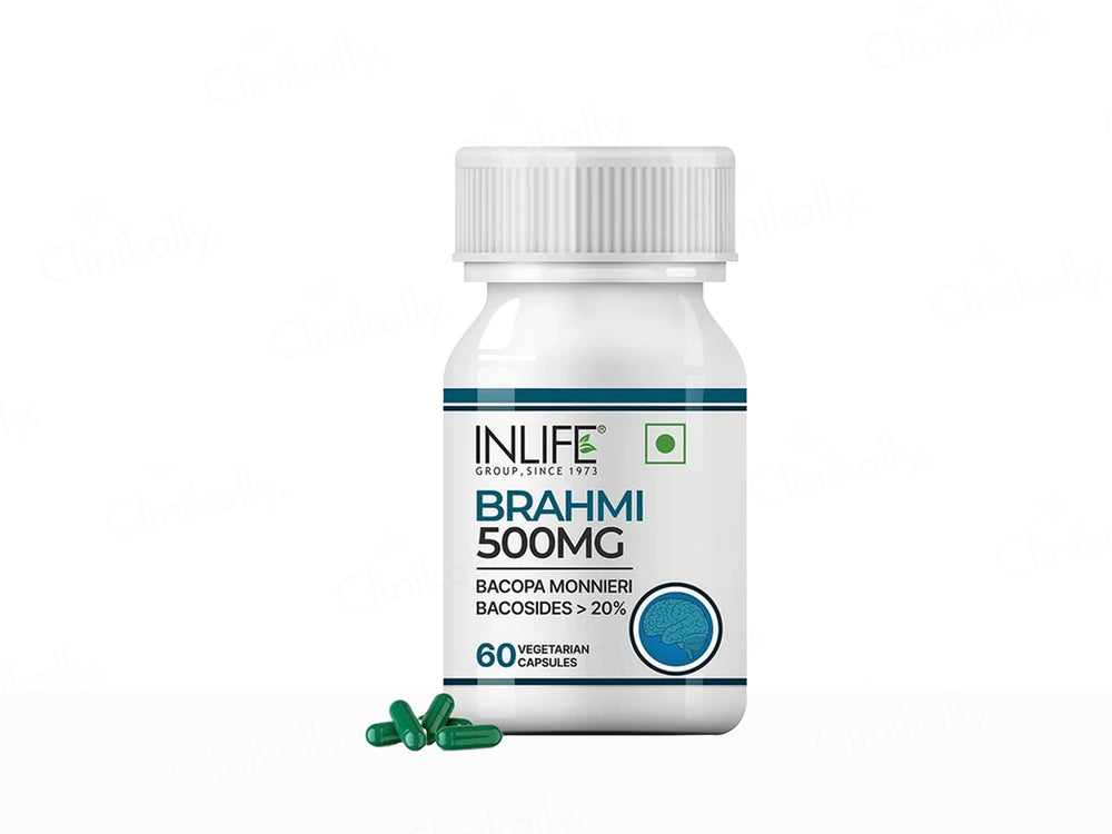 Inlife Brahmi 500mg Vegetarian Capsule