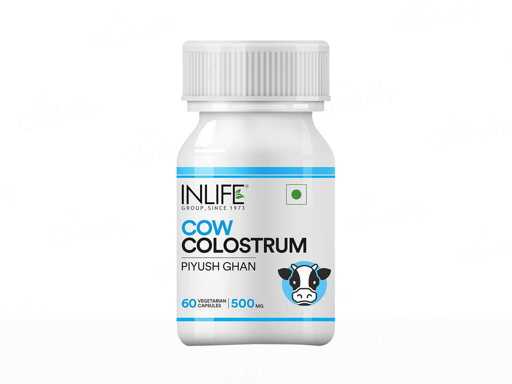 Inlife Cow Colostrum Piyush Ghan 500mg Vegetarian Capsule
