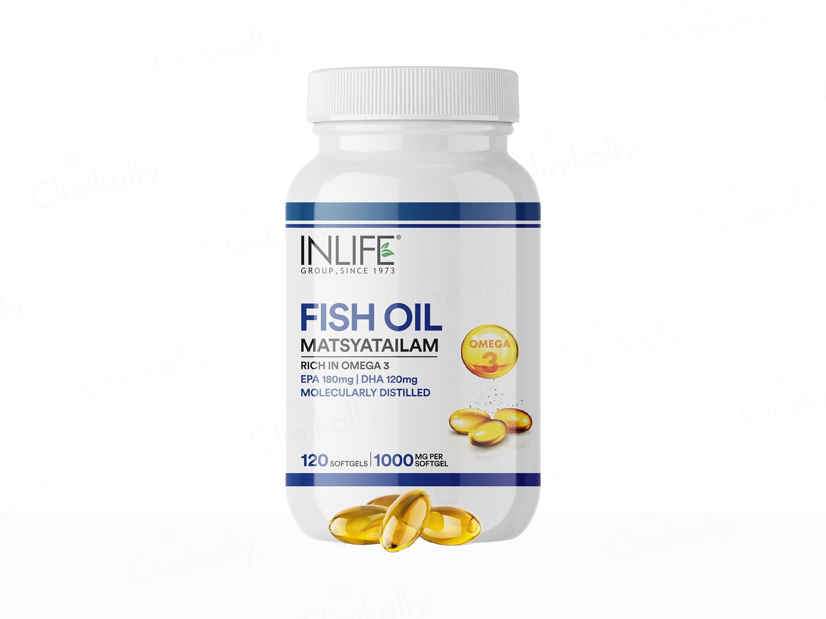 Inlife Fish Oil Matsyatailam Omega-3 1000mg Softgel