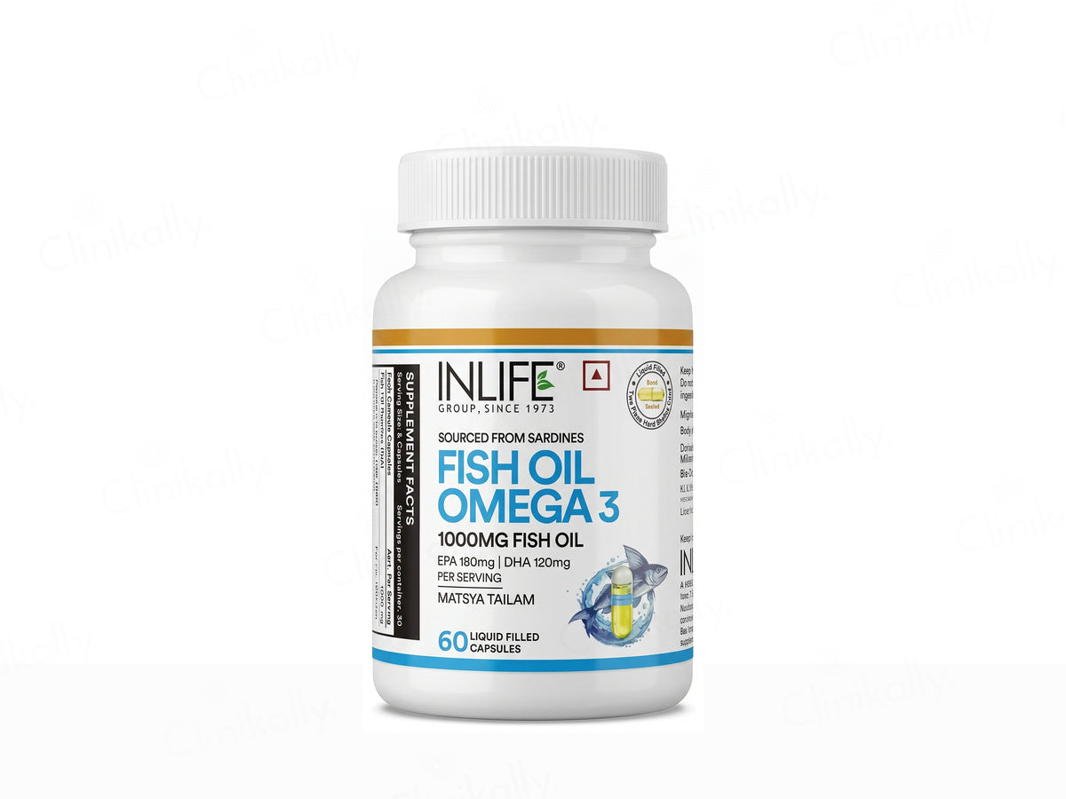 Inlife Fish Oil Matsyatailam Omega-3 1000mg Softgel
