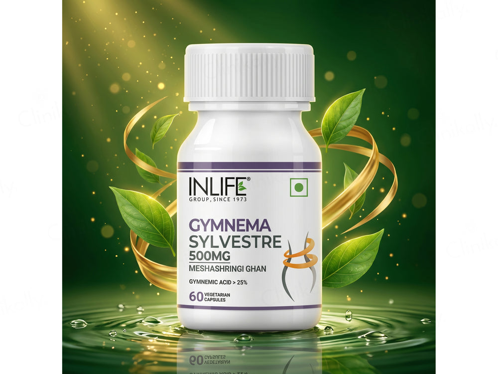 Inlife Gymnema Sylvestre Meshashringi Ghan 500mg Veg Capsule
