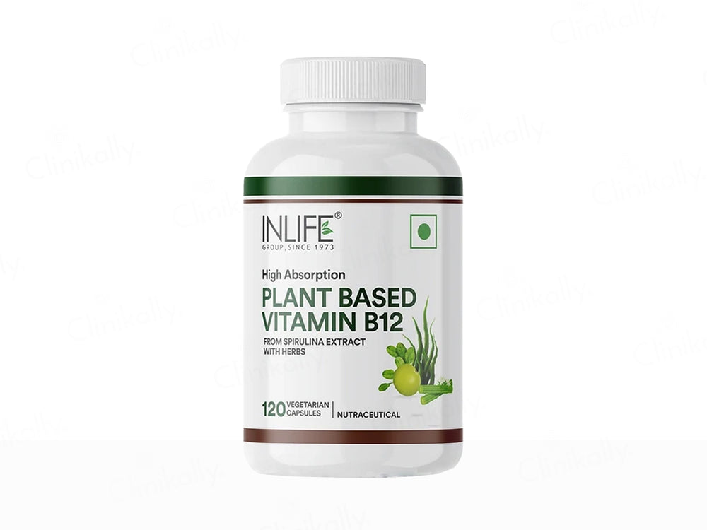 Inlife High Absorption Plant Based Vitamin B12 Nutraceutical Vegetarian Capsule