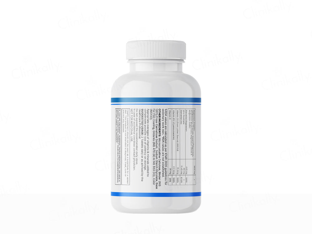 Inlife High Strength Magnesium Complex 5x 2000mg Health Supplement Veg Tablet