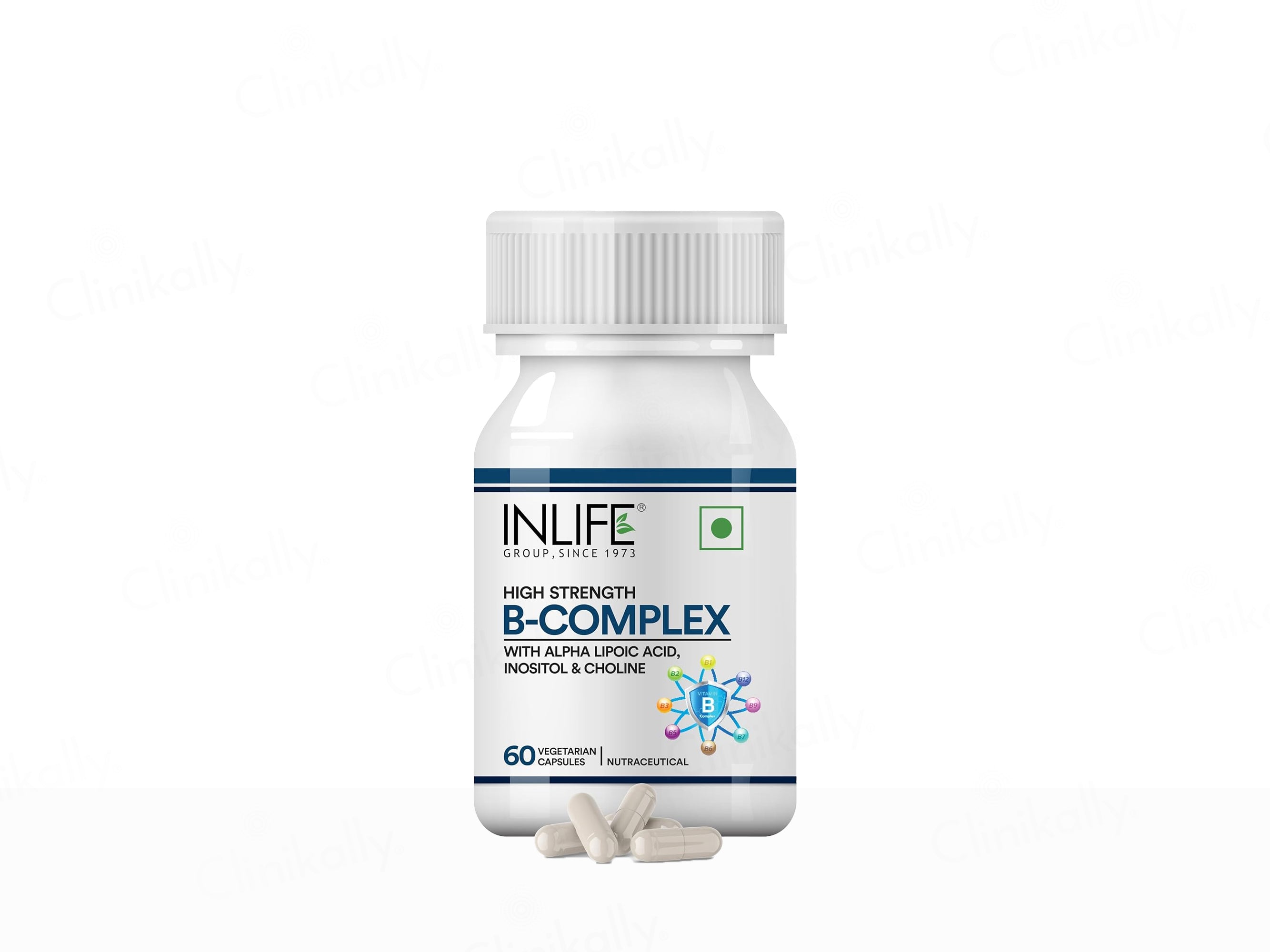Inlife High Strength B-Complex Nutraceutical Veg Capsule