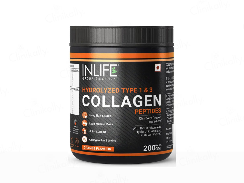 Inlife Japanese Hydrolyzed Type 1 & 3 Collagen Peptides Nutraceutical Powder