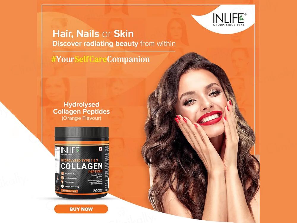 Inlife Japanese Hydrolyzed Type 1 & 3 Collagen Peptides Nutraceutical Powder