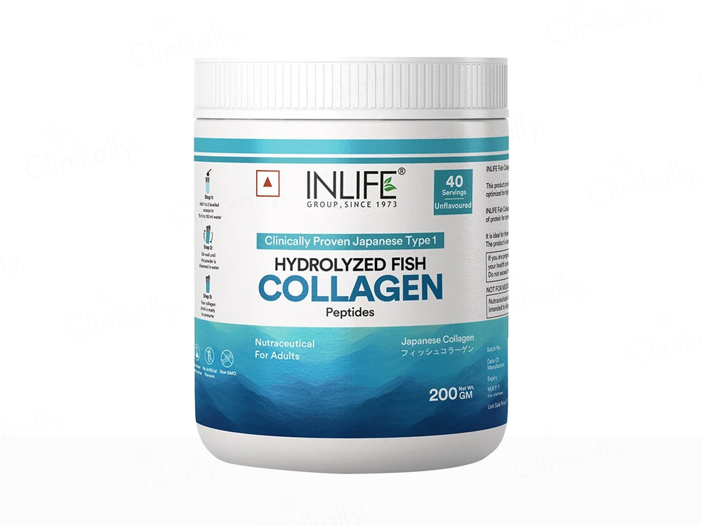 Inlife Japanese Hydrolyzed Fish Type 1 Collagen Peptides Nutraceutical Powder