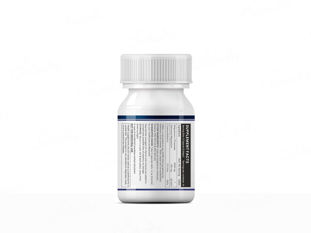 Inlife Magnesium L-Threonate Health Supplement Vegetarian Capsule