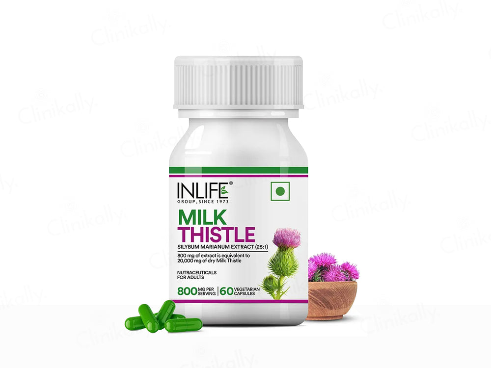 Inlife Milk Thistle 800mg Vegetarian Capsule