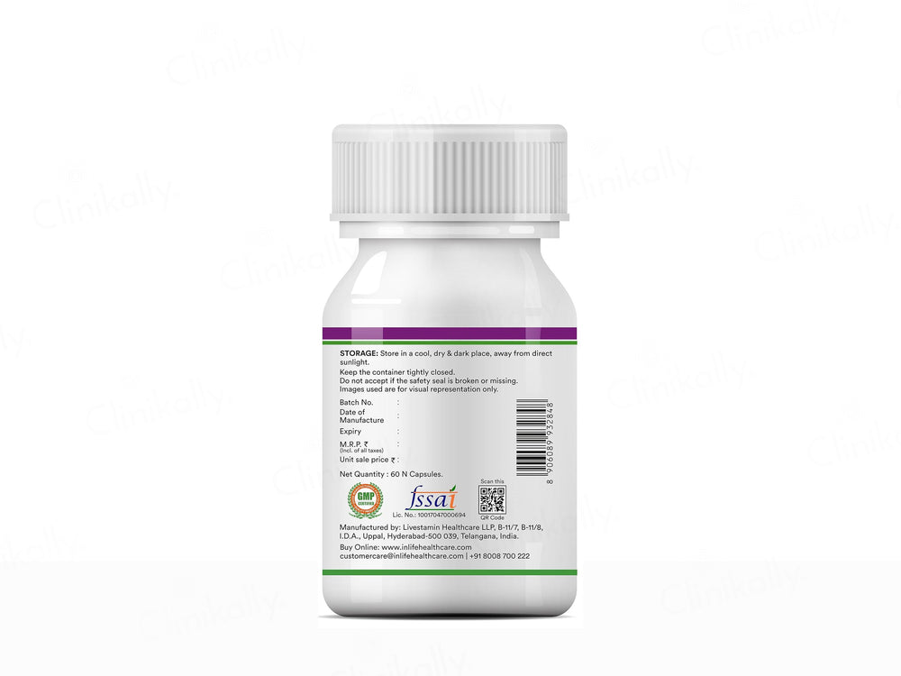 Inlife Milk Thistle Silybum Marianum Extract 600mg Vegetarian Capsule