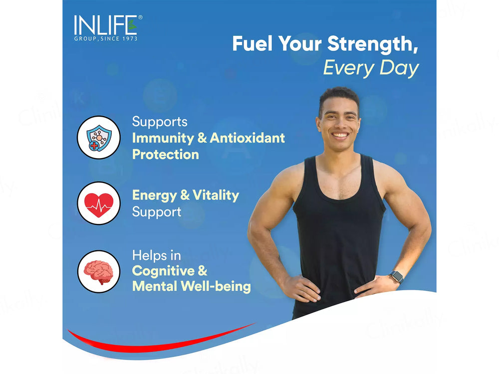 Inlife Multivitamin & Minerals Vegetarian Tablet For Men
